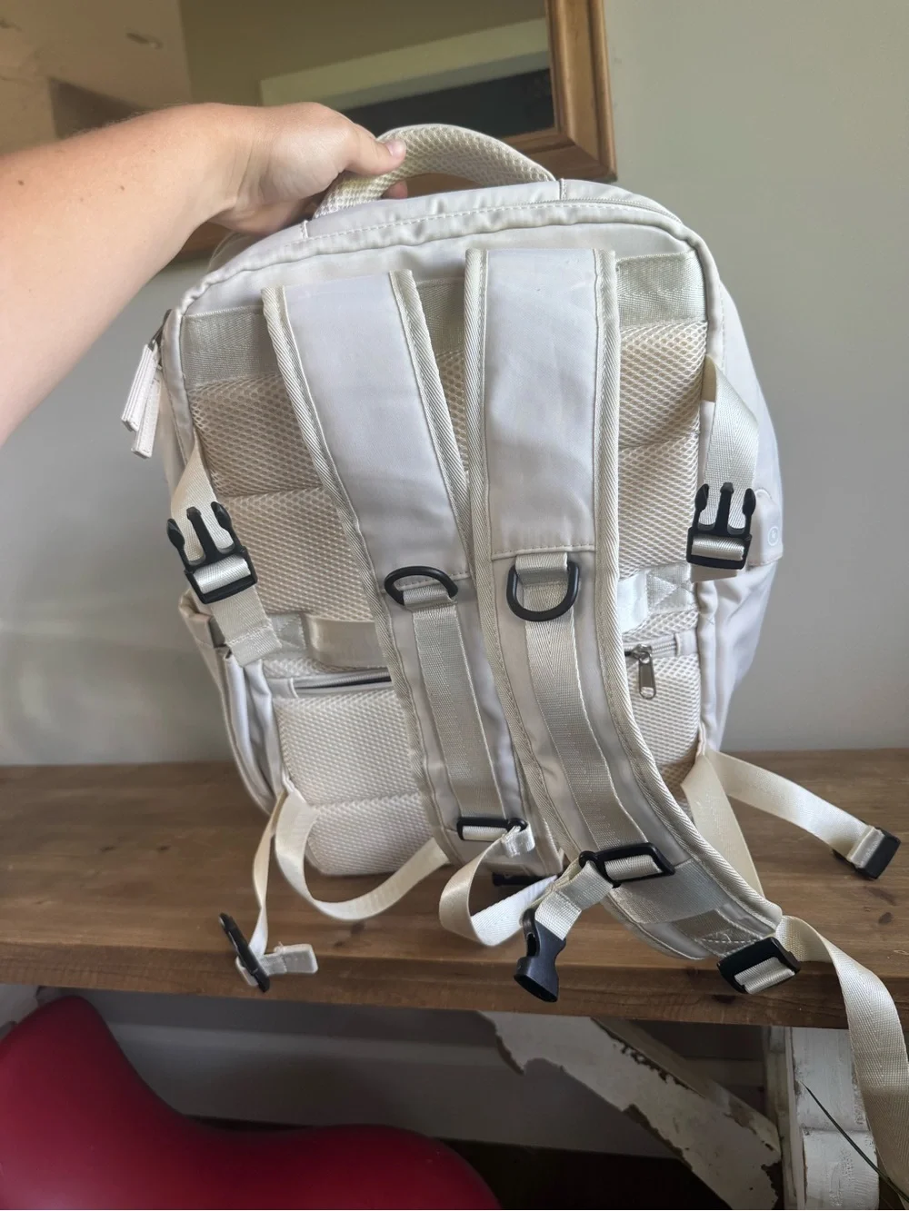 Backpack Travel Bag Personal item white